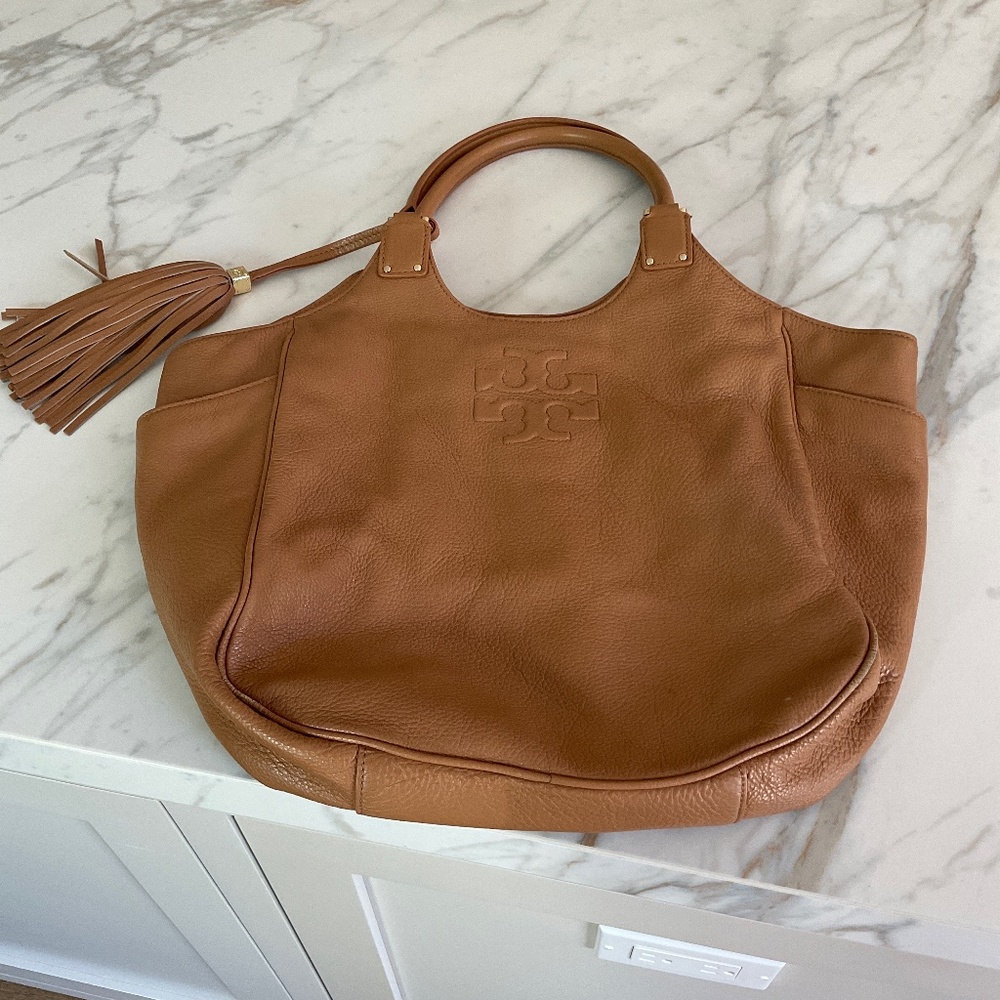 Tory Burch brown leather shoulder bag